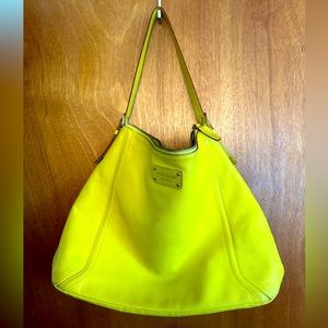 Kate Spade Large Yellow Shoulder Bag